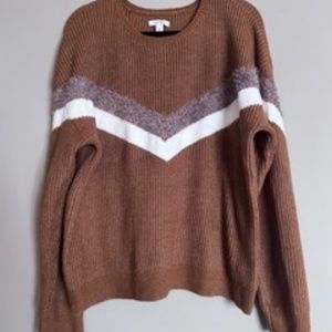 Nine West Shine Chevron Sweater